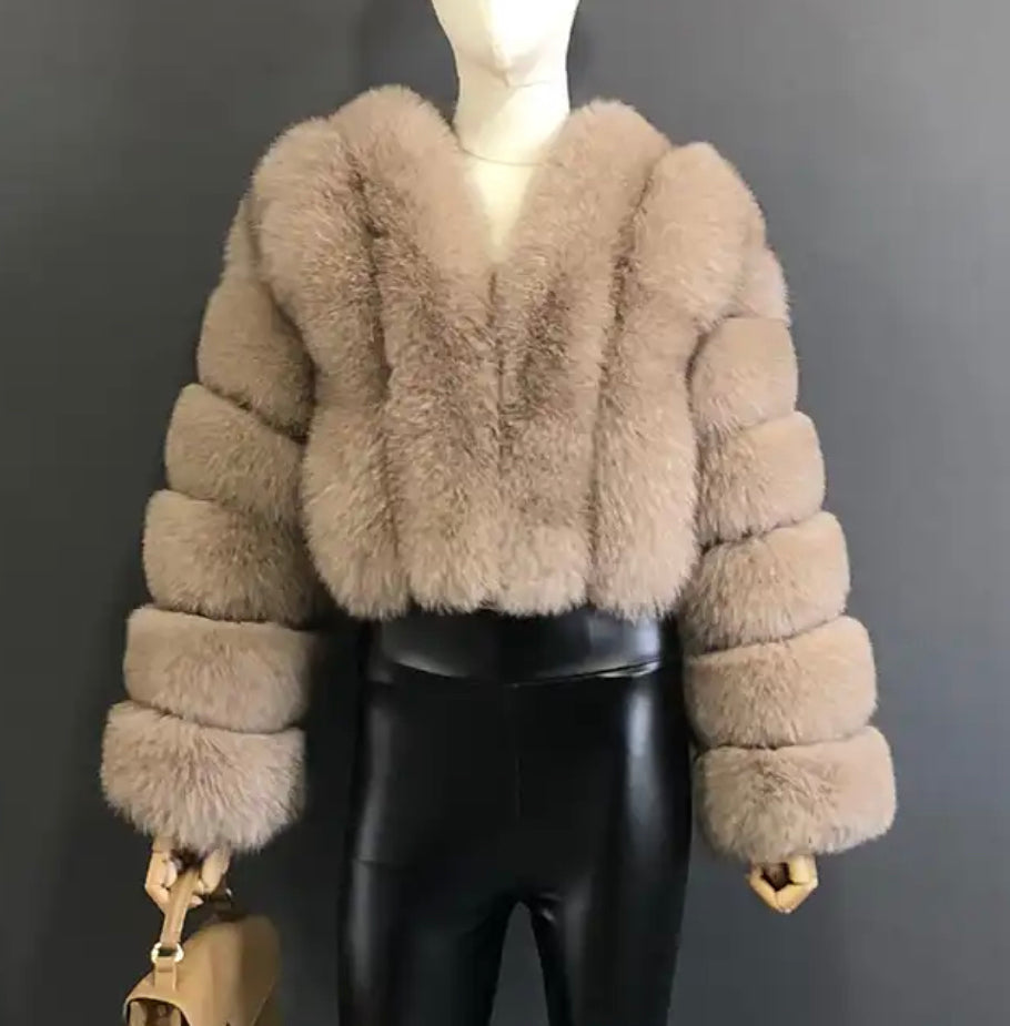 Short Style Fur Jacket