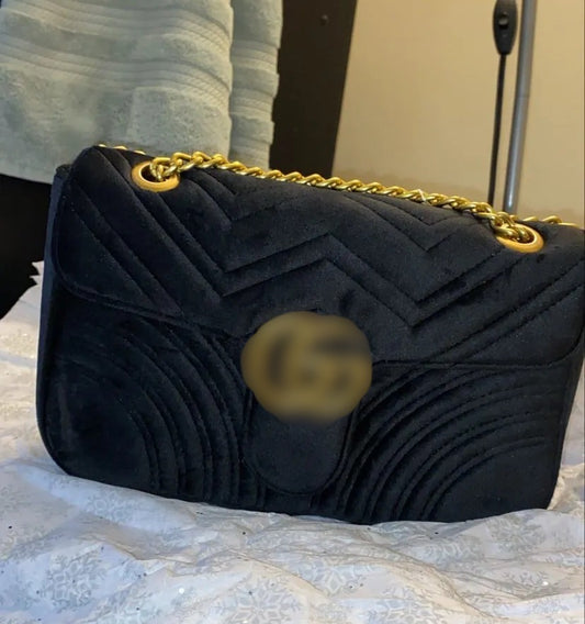 Velvet Shoulder Bag