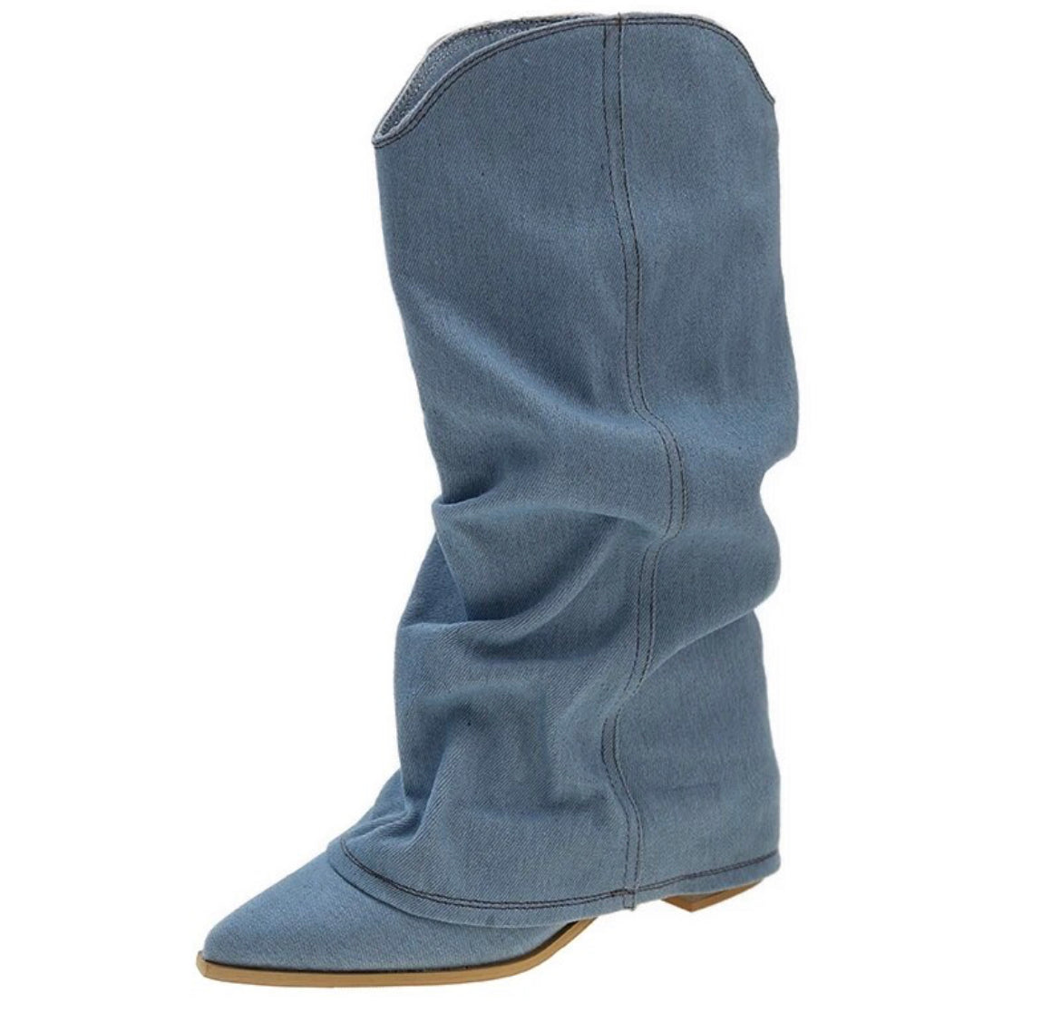 Denim Boots