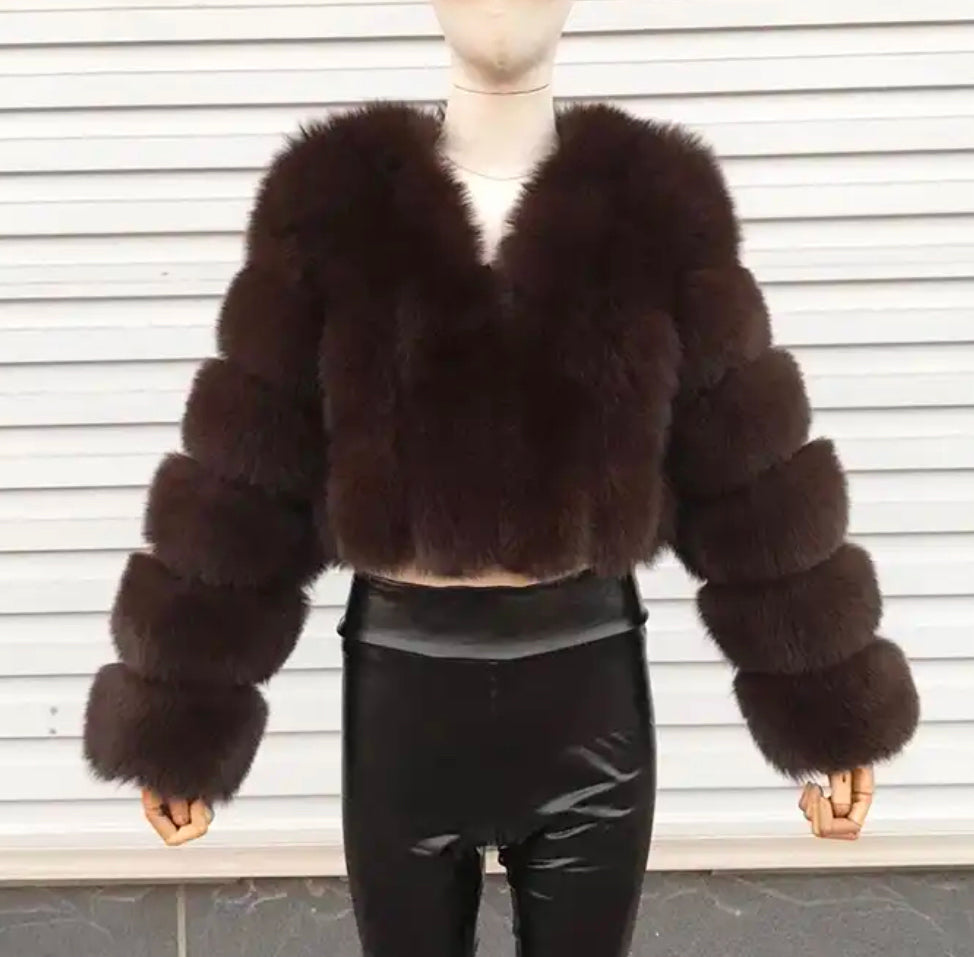 Short Style Fur Jacket