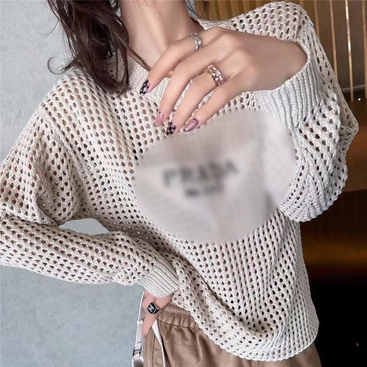 P Knit Net Top