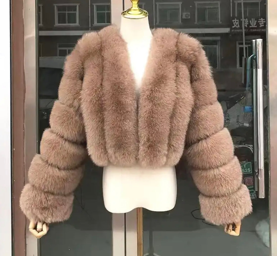 Short Style Fur Jacket