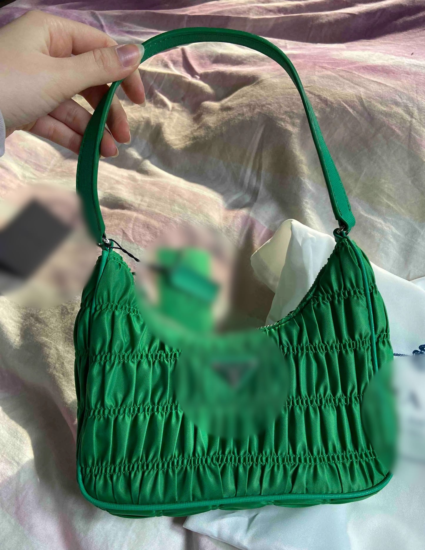 Ruffle Pleated Bag