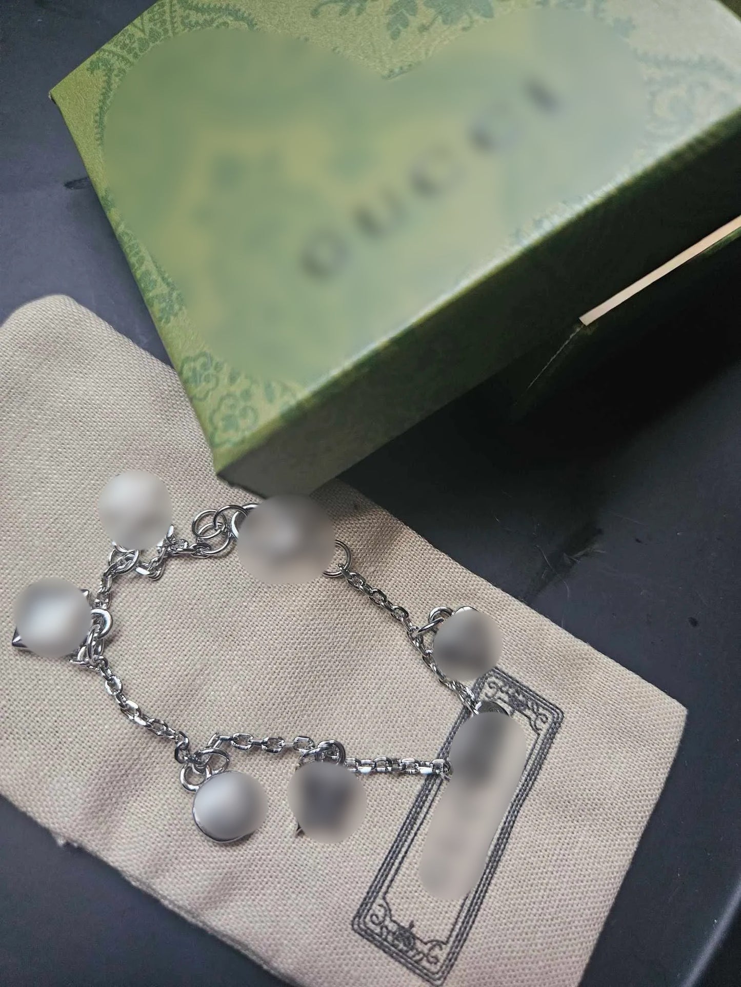 Silver G Charm Bracelet