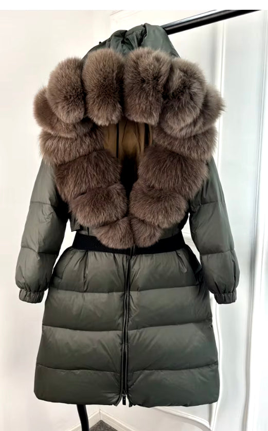 Duck Down Fox Fur Coats