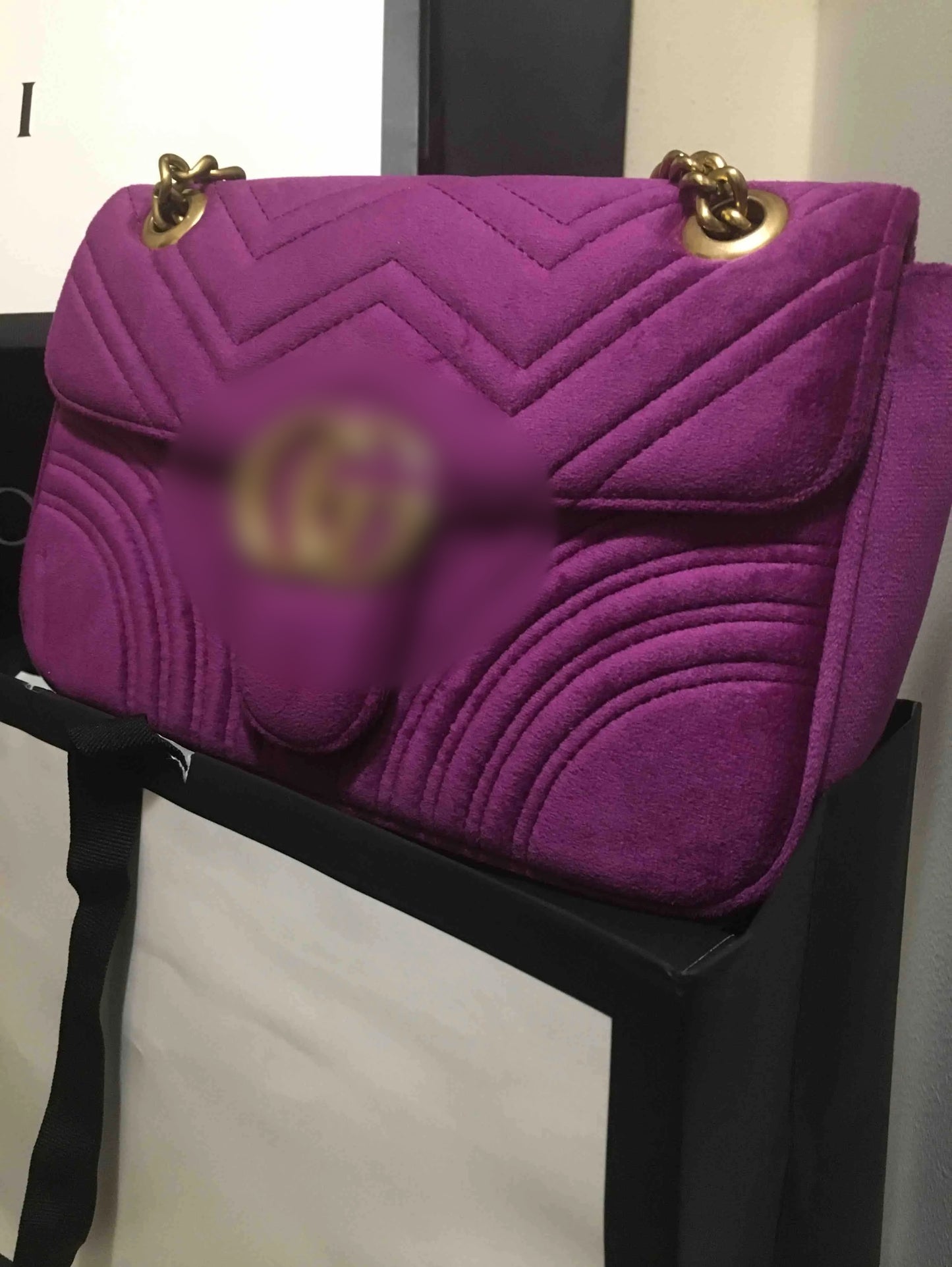 Velvet Shoulder Bag