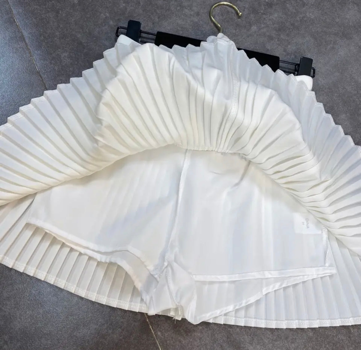 Pleated D Skirt