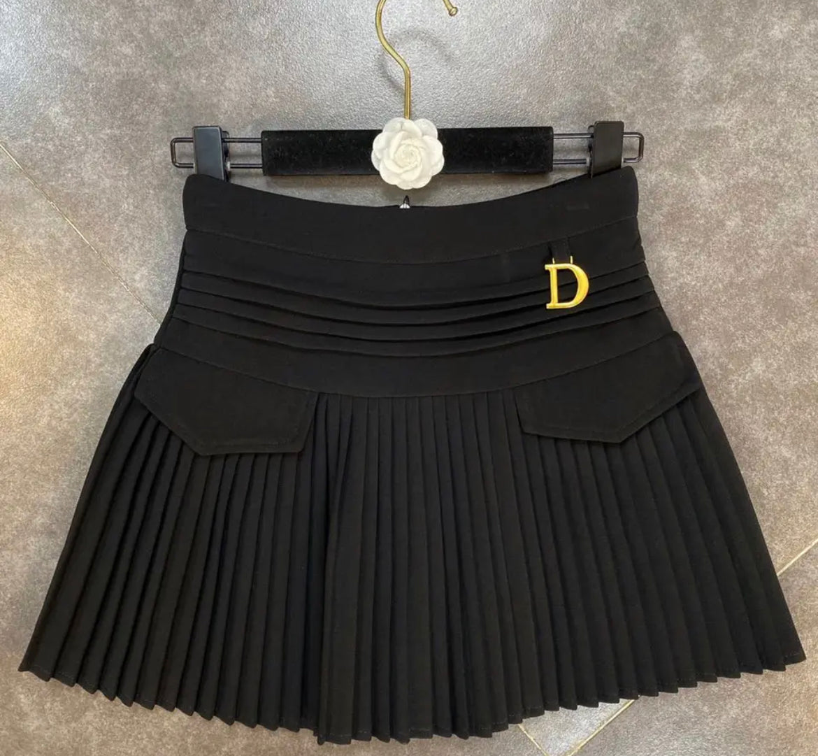 Pleated D Skirt