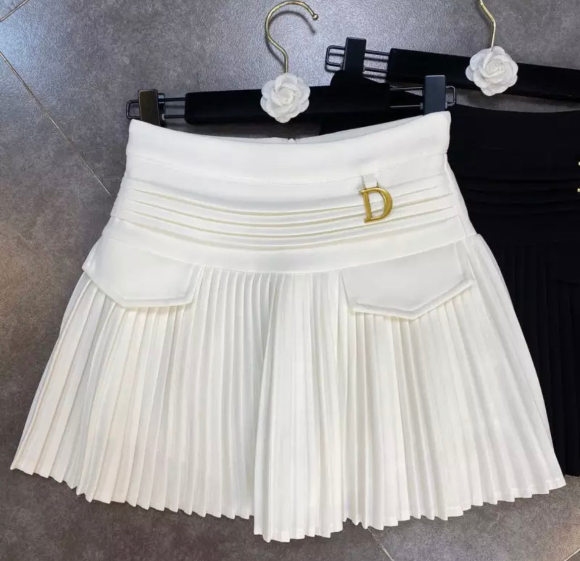 Pleated D Skirt