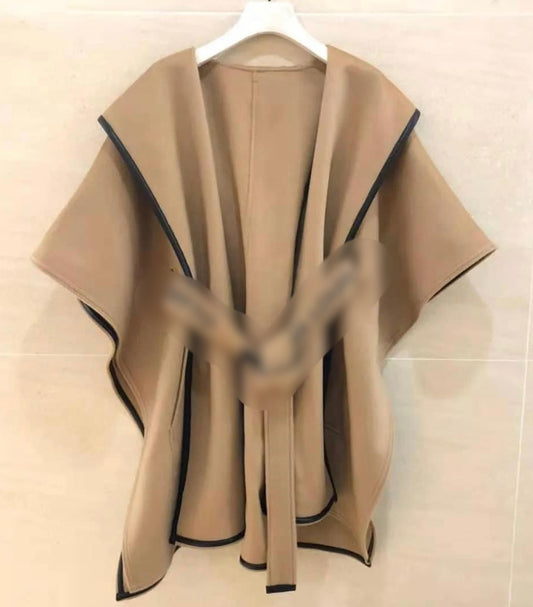 V Beige Cape