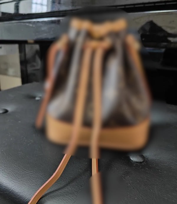 Brown F Bucket Bag