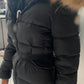 Hooded Belted Fur Coats