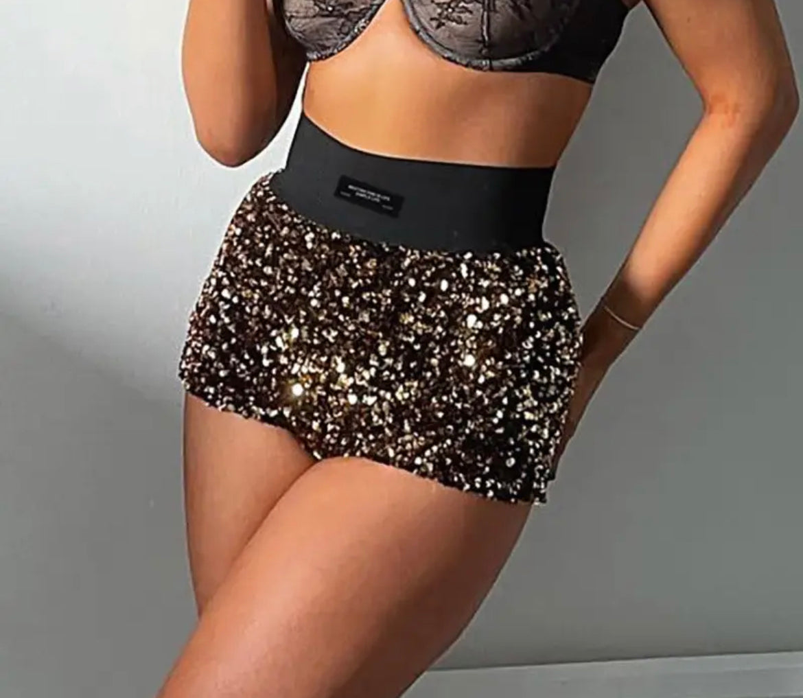 Sequin Disco Shorts