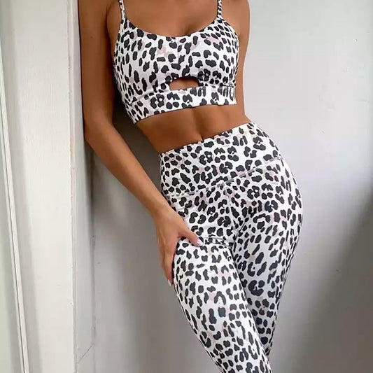 Leopard Print Gym Set