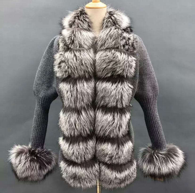 Fox Fur Cardigans