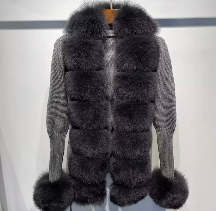 Fox Fur Cardigans